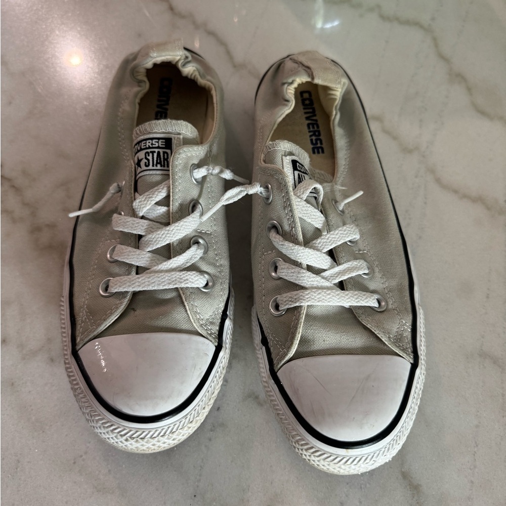 Converse women’s White Low-Top Canvas Sneakers